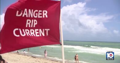 Correntes marinhas fortes causam mais de 50 resgates nas praias do sul da Flórida no feriado