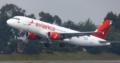 Avião da Avianca em operação nas novas rotas da Flórida