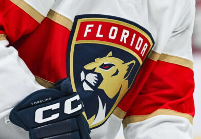 Imagem sobre hóquei feminino usada no post do Florida Panthers sobre novo programa para meninas