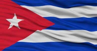 Mapa de Cuba mostrando regiões afetadas por blecaute