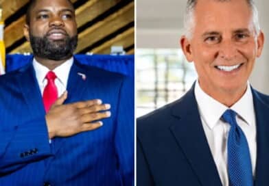 Byron Donalds, candidato republicano ao governo da Flórida, em evento de campanha